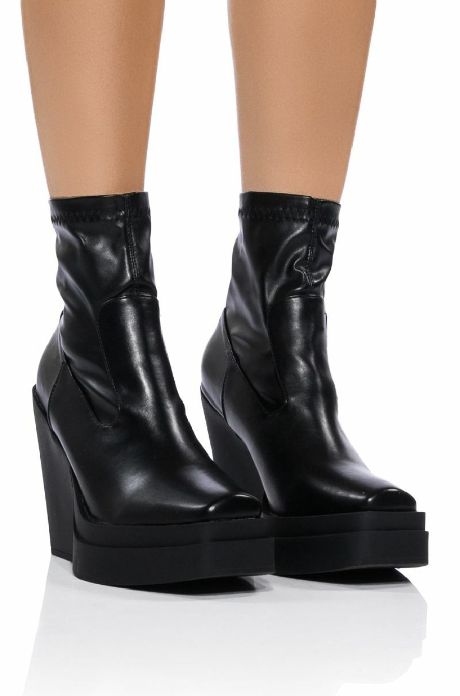 Shoes * | Aki Chunky Bootie Black