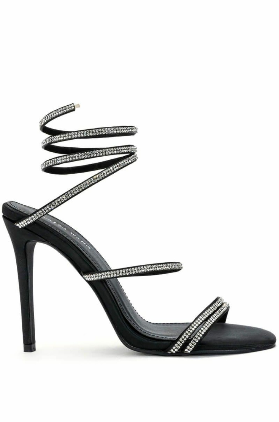 Shoes * | Azalea Wang Hot To Trot Stiletto Sandal In Black