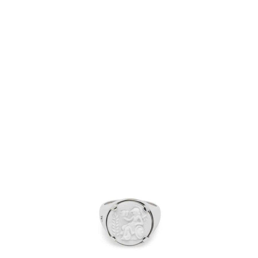 Women'S & Unisex * | Tom Wood Cameo Athena Ring 925 Sterling Silver