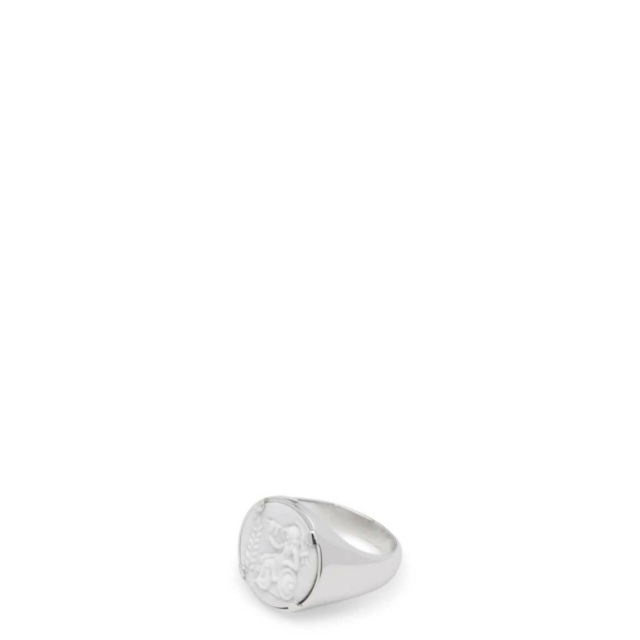 Women'S & Unisex * | Tom Wood Cameo Athena Ring 925 Sterling Silver