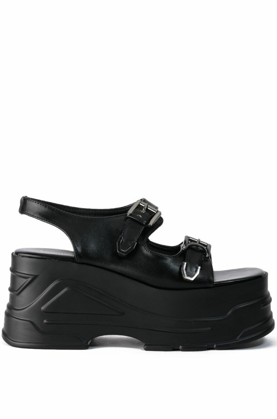 Shoes * | Monster Jam Flatform Sandal In Black