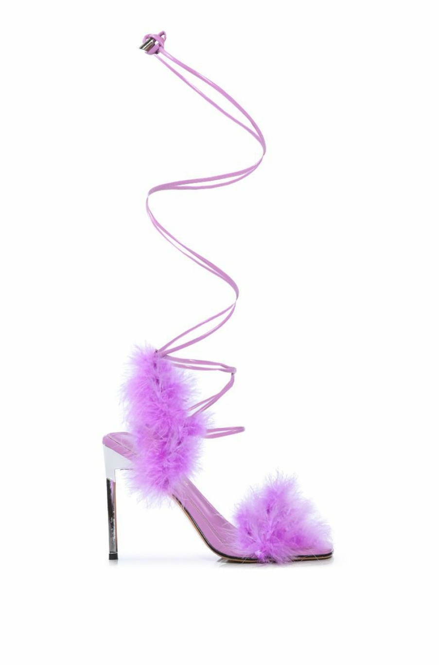 Shoes * | Mojito Mami Feather Strappy Sandal In Purple