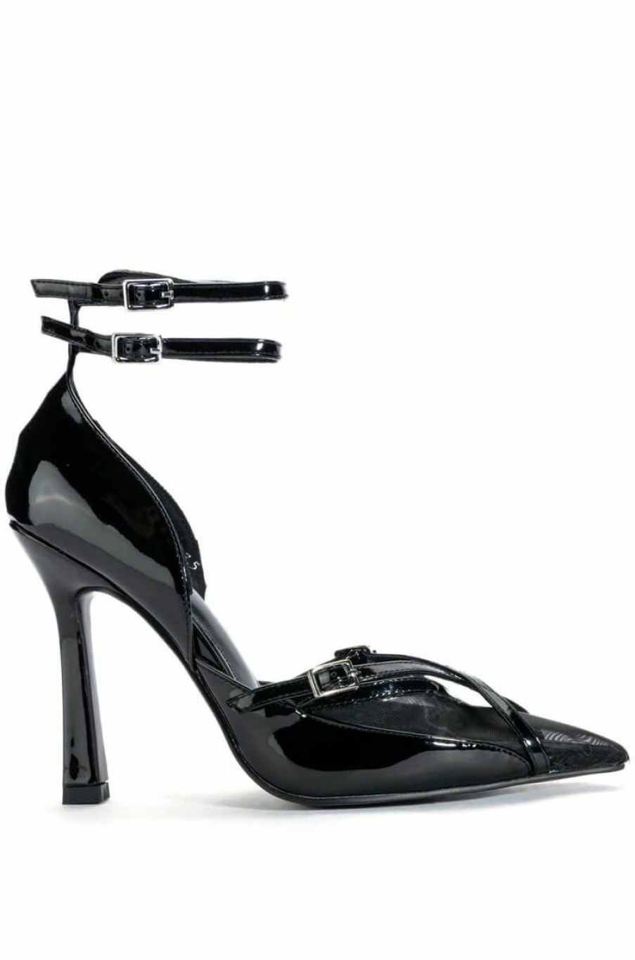 Shoes * | Azalea Wang Sasha Buckle Strap Pump In Black