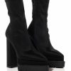 Shoes * | Azalea Wang Leah Chunky Bootie In Black