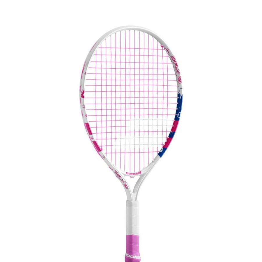 Junior Tennis Racquets * | Babolat B'Fly Junior 21 White/Pink