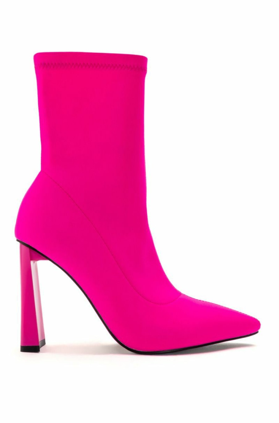 Shoes * | Azalea Wang Moscato Neoprene Bootie In Pink