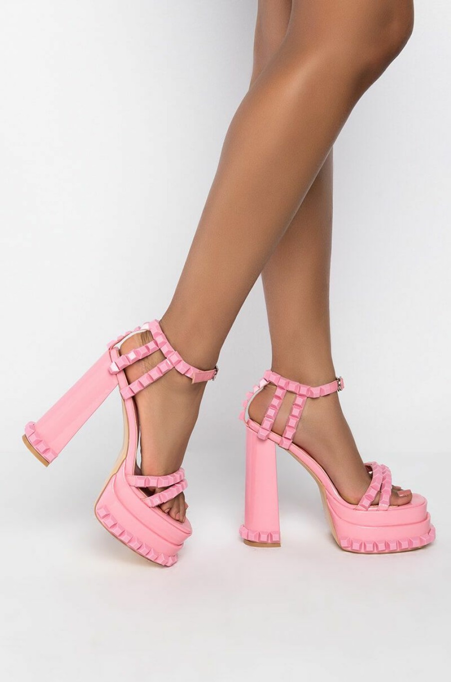 Shoes * | Azalea Wang Sweet Like Sugar Chunky Sandal In Pink