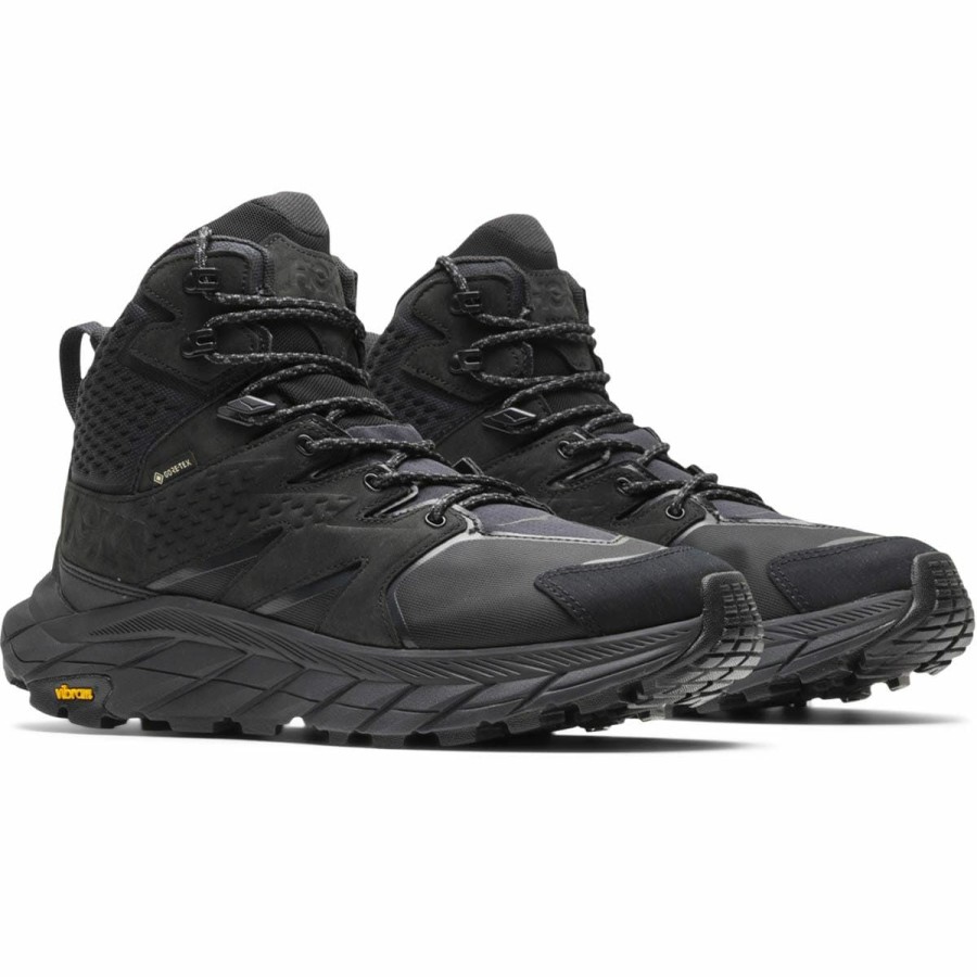 Footwear * | Hoka Mens Anacapa Mid Gtx Black/Black