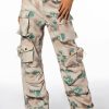 Bottoms * | Wildfire Cargo Pant Beige Multi