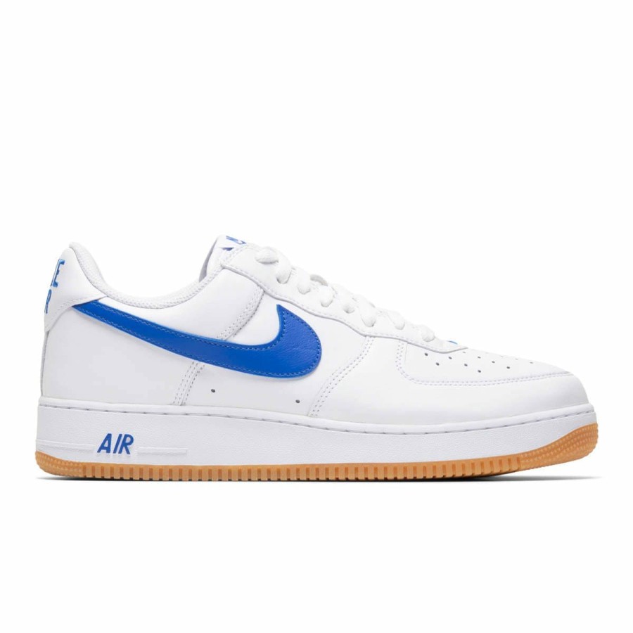 Footwear * | Nike Air Force 1 Low Retro White/Royal Blue-Gum Yellow [101]