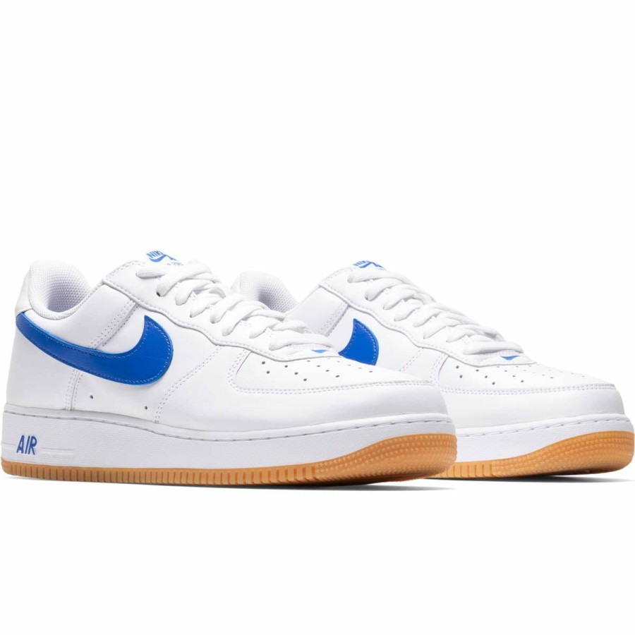 Footwear * | Nike Air Force 1 Low Retro White/Royal Blue-Gum Yellow [101]