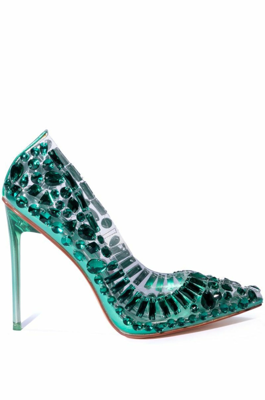 Shoes * | Azalea Wang Not Bossy Just A Boss Stiletto Pump In Green