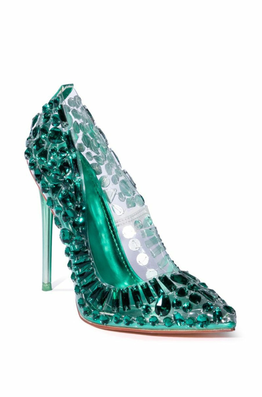 Shoes * | Azalea Wang Not Bossy Just A Boss Stiletto Pump In Green