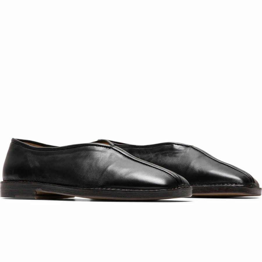 Footwear * | Lemaire Flat Piped Slippers Black