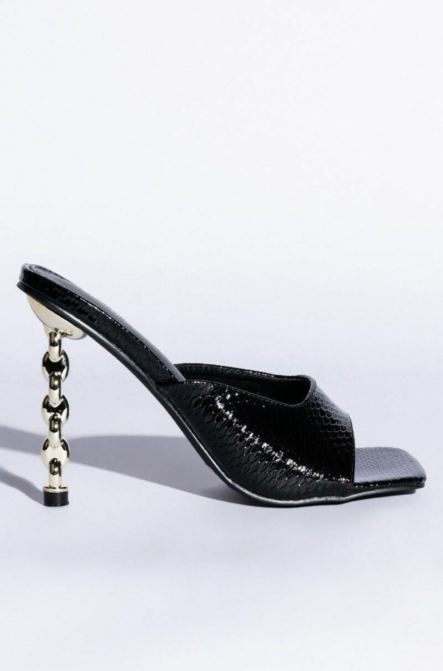 Shoes * | Azalea Wang Hearts Racing Stiletto Sandal In Black