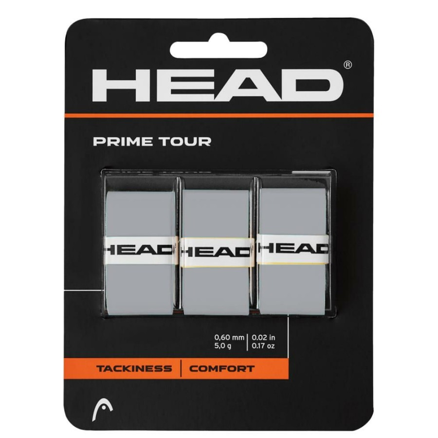 Overgrips * | Head Prime Tour Overgrip 3 Pack Grey