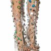 Shoes * | Azalea Wang Heidi Embellished Pvc Boot In Multi