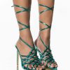 Shoes * | It'S About Damn Time Stiletto Sandal In Blue