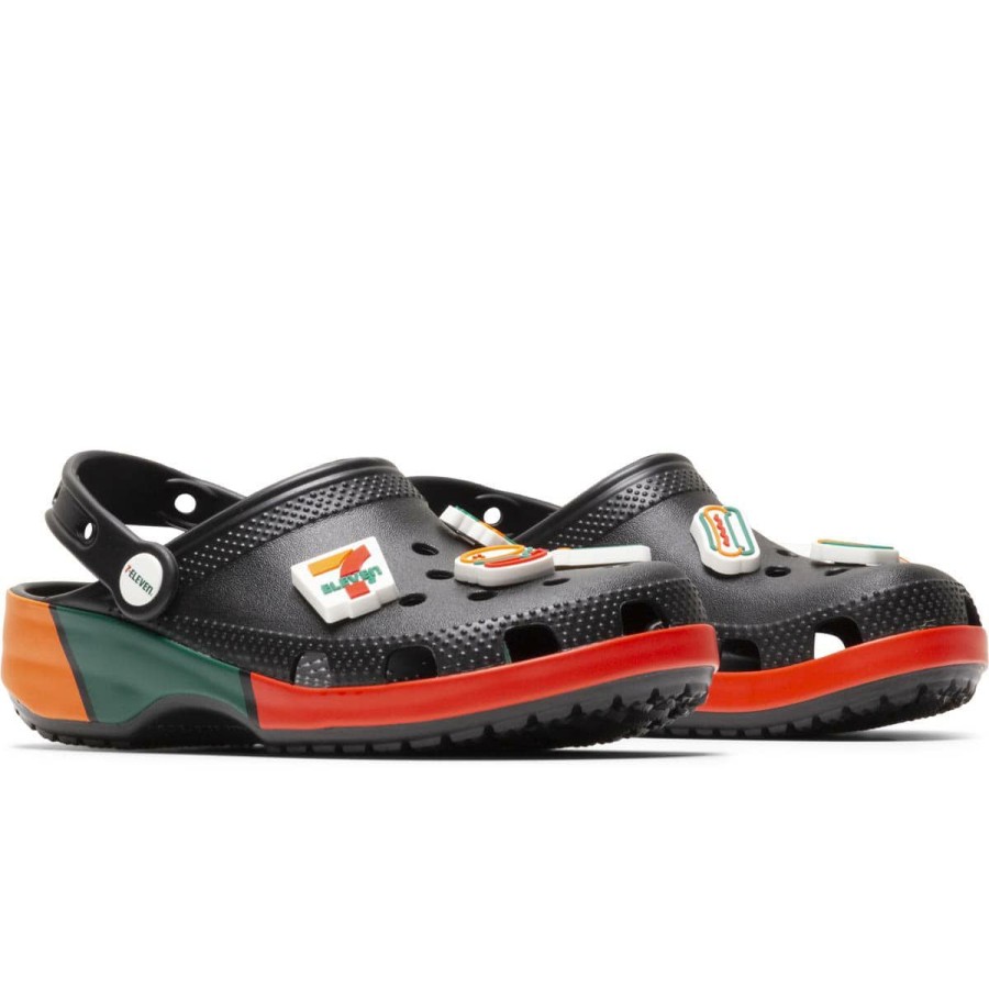 Footwear * | Crocs X 7-Eleven Classic Clog Black/Multi