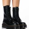 Shoes * | Dr Martens Jadon Hi Polished Smooth Black