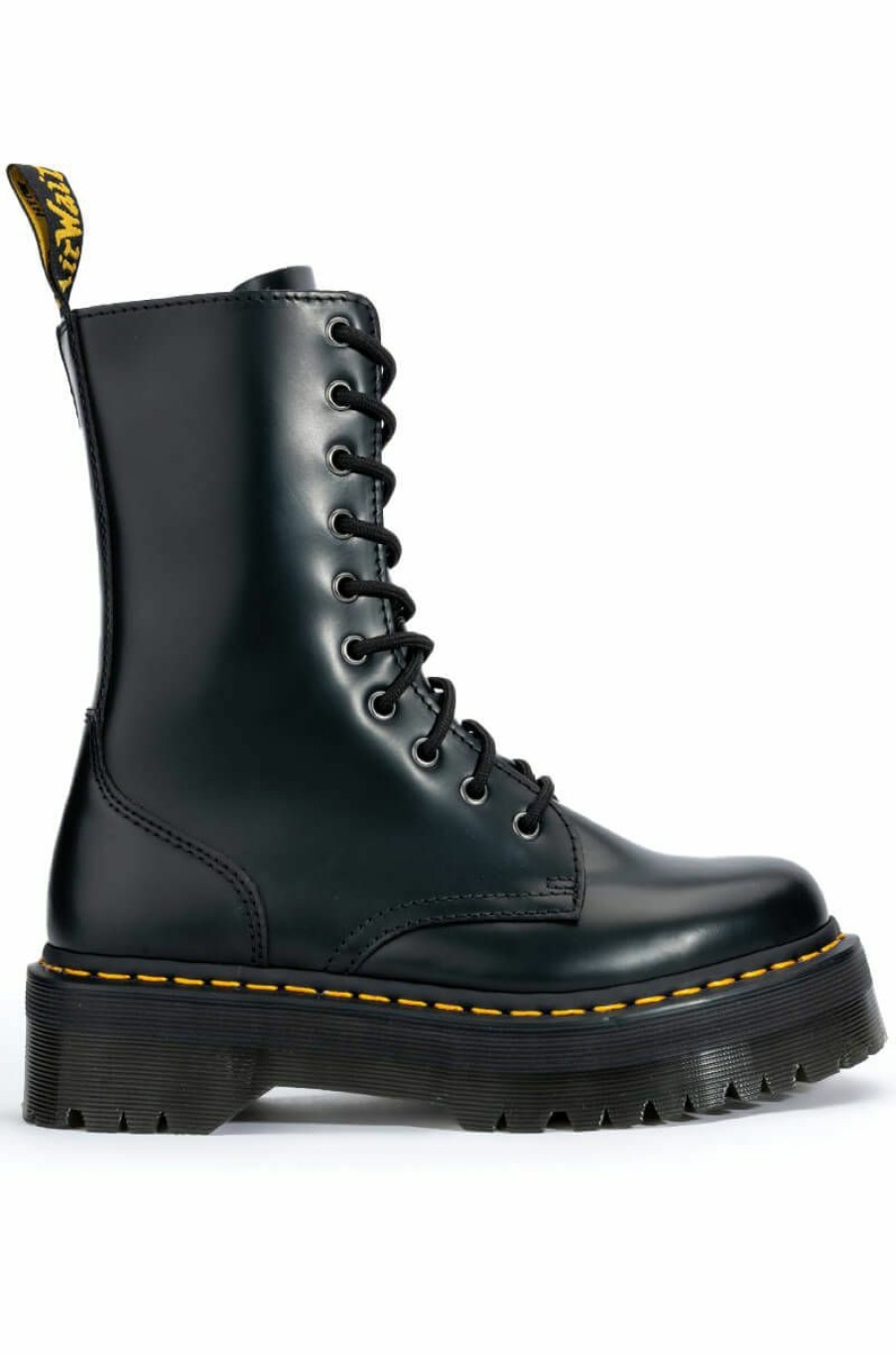 Shoes * | Dr Martens Jadon Hi Polished Smooth Black