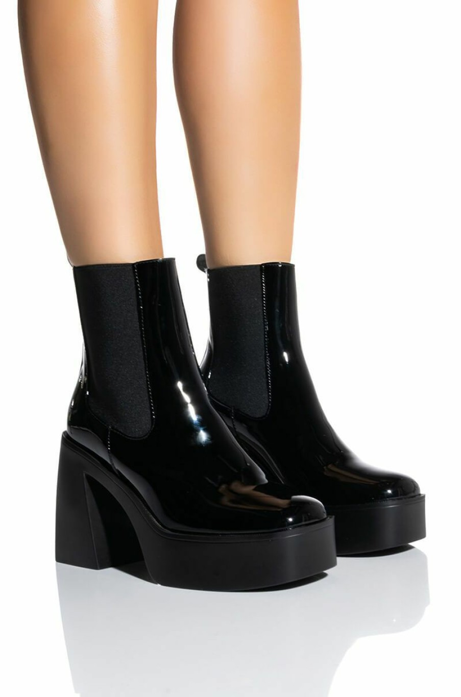 Shoes * | Azalea Wang Cherry Chunky Bootie In Black