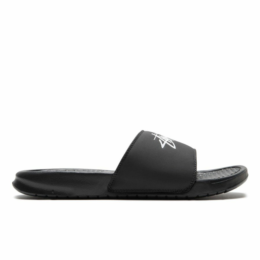 Footwear * | Nike X Stussy Benassi Off Noir/White [001]