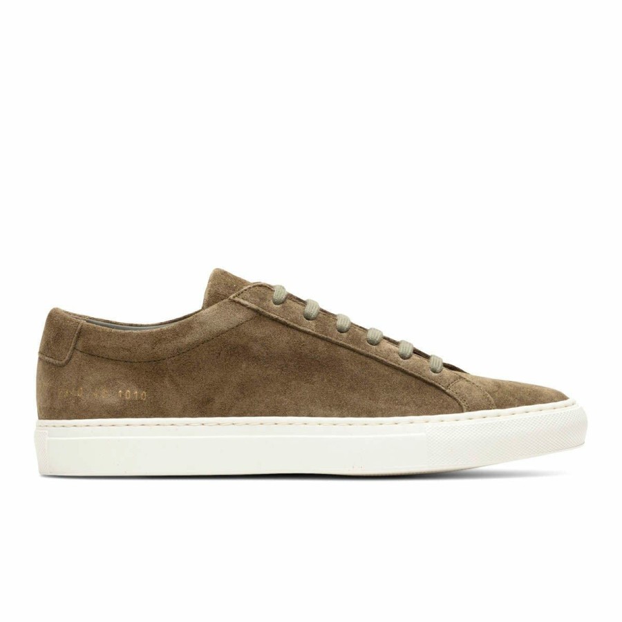 Footwear * | Common Projects Achilles Low Suede Olive