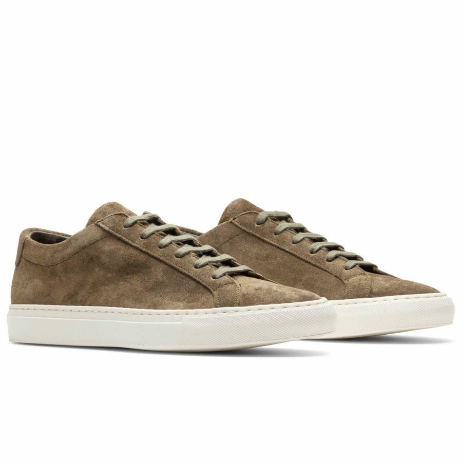 Footwear * | Common Projects Achilles Low Suede Olive