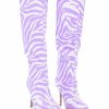 Shoes * | Azalea Wang Schroeter Stiletto Boot In Purple