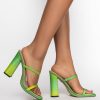 Shoes * | Azalea Wang Moving On Chunky Sandal In Green