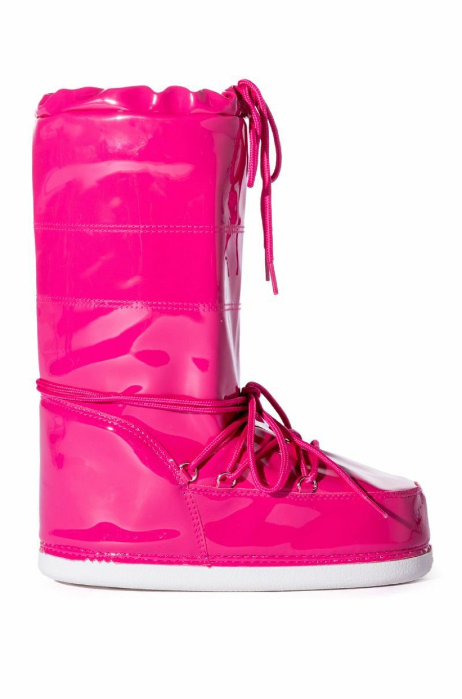 Shoes * | Snowbell Patent Cold Weather Boot In Pink