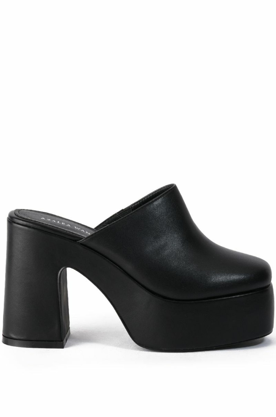 Shoes * | Azalea Wang Cambria Chunky Clog Black