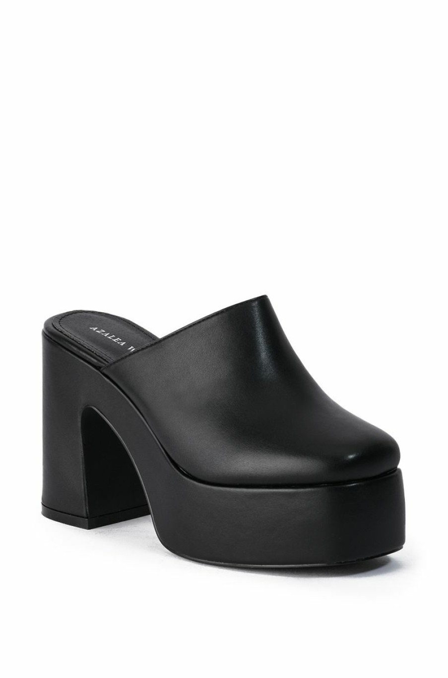 Shoes * | Azalea Wang Cambria Chunky Clog Black