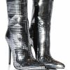 Shoes * | Azalea Wang Montrose Stiletto Bootie In Silver