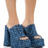 Shoes * | Azalea Wang Sheba Chunky Sandal In Denim