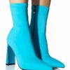 Shoes * | Azalea Wang Moscato Neoprene Bootie In Blue