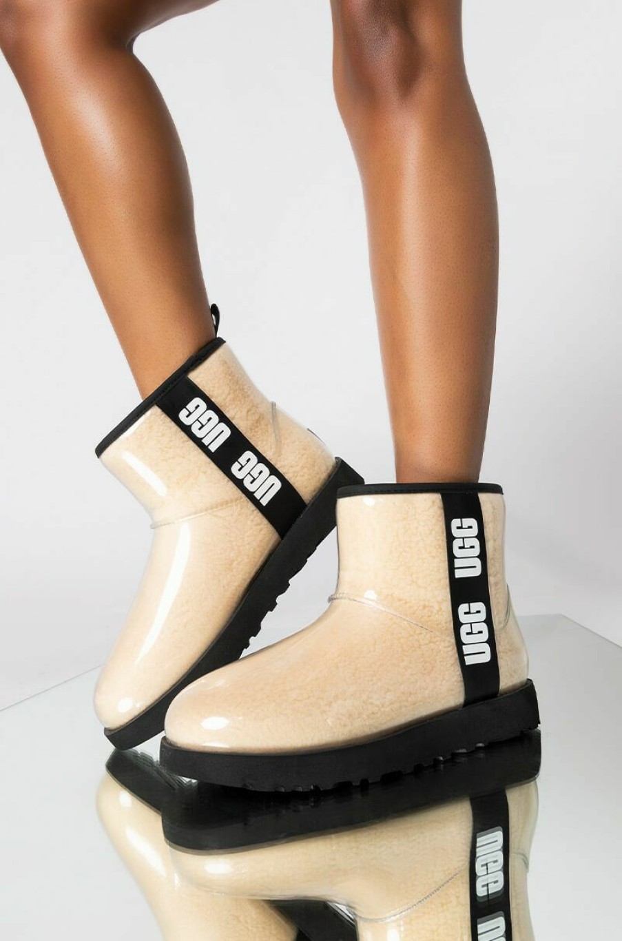 Shoes * | Ugg Women'S Classic Clear Mini Logo Bootie