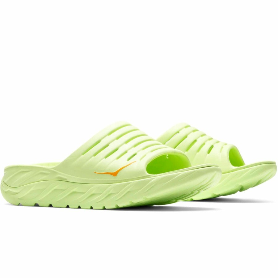 Footwear * | Hoka Ora Recovery Slide Butterfly/Radiant Yellow