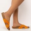 Shoes * | Birkenstock Narrow Fit Sienna Russet Suede Sandal Orange