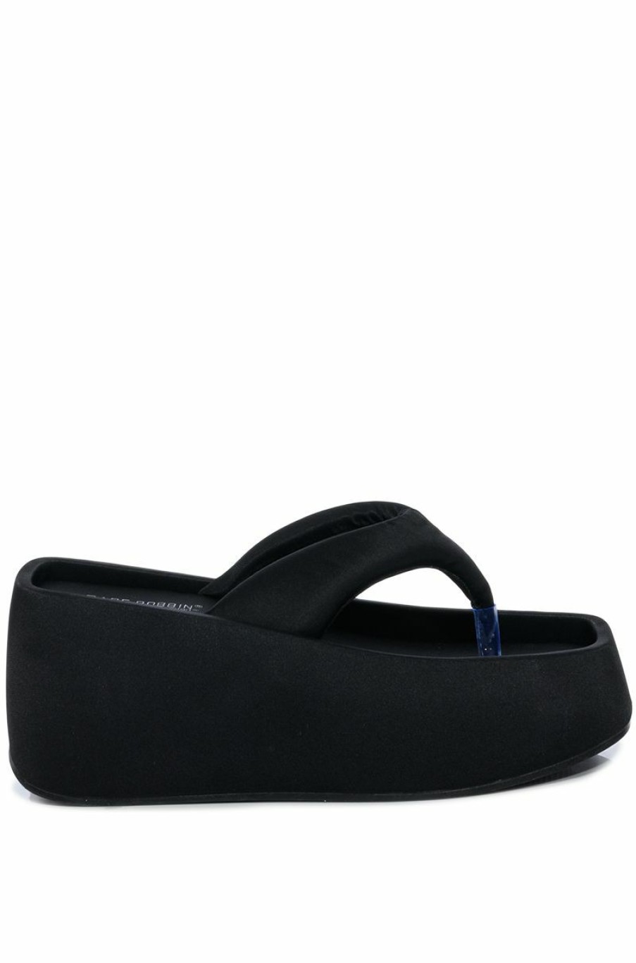 Shoes * | Veronica Basic Flatform Flip Flop Sandal In Black