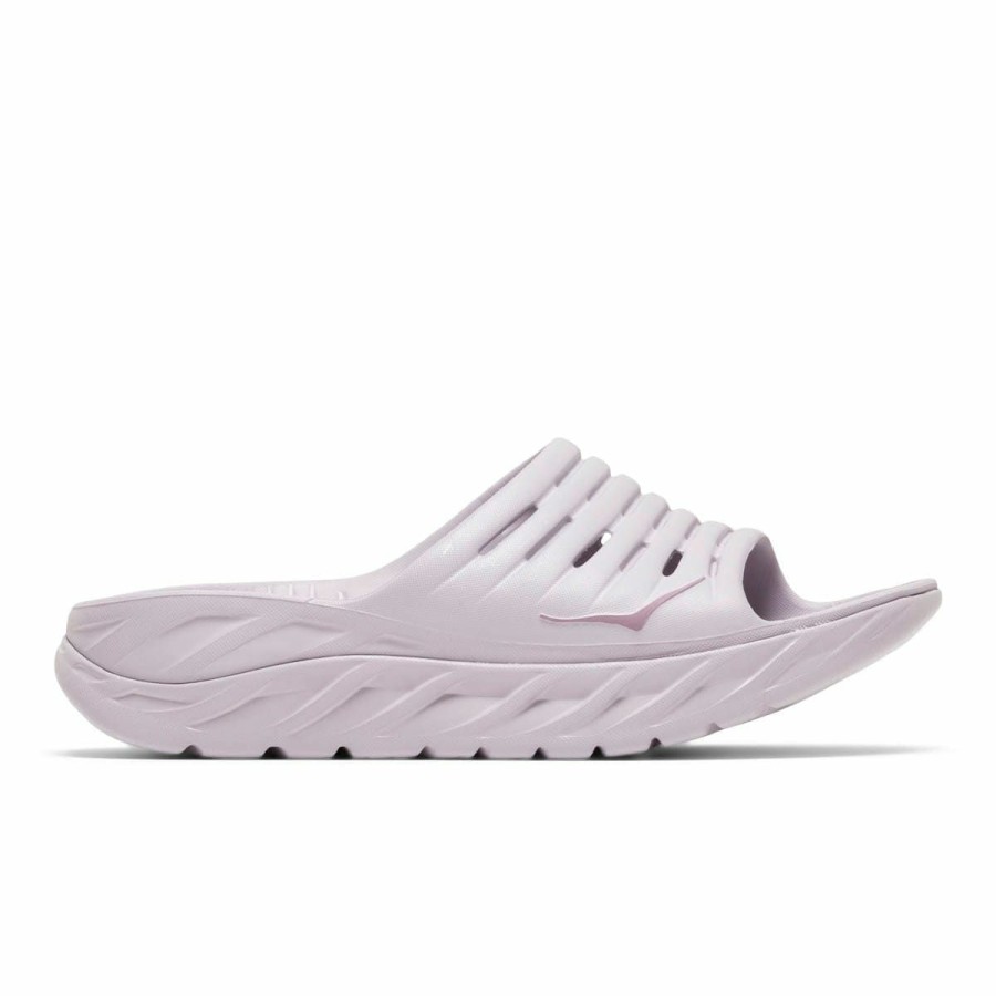 Footwear * | Hoka Ora Recovery Slide Lilac Marble/Elderberry