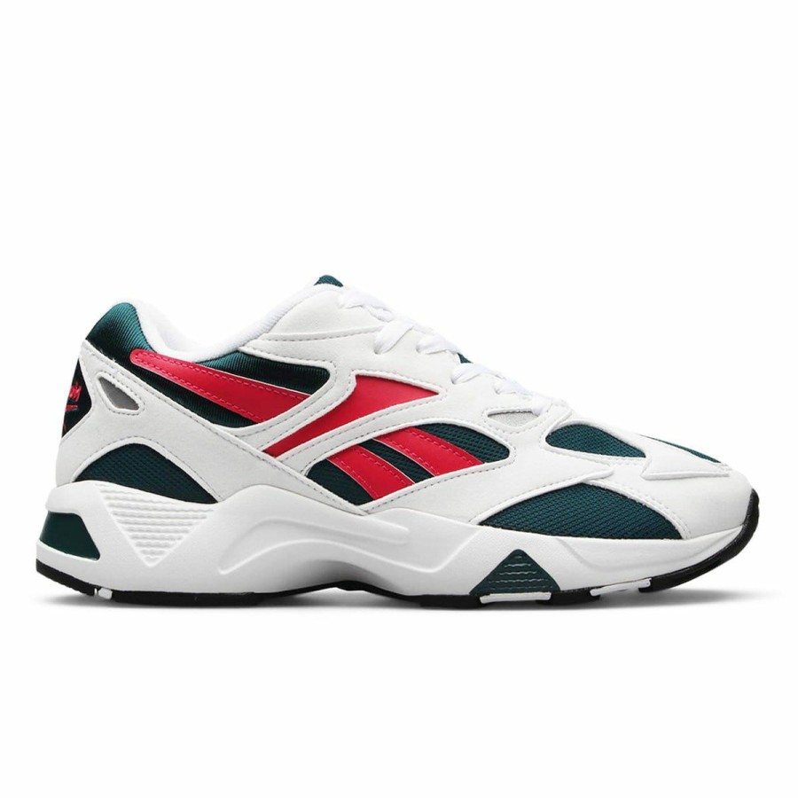 Footwear * | Reebok Aztrek 96 White/Deep Teal/Blazing Pink