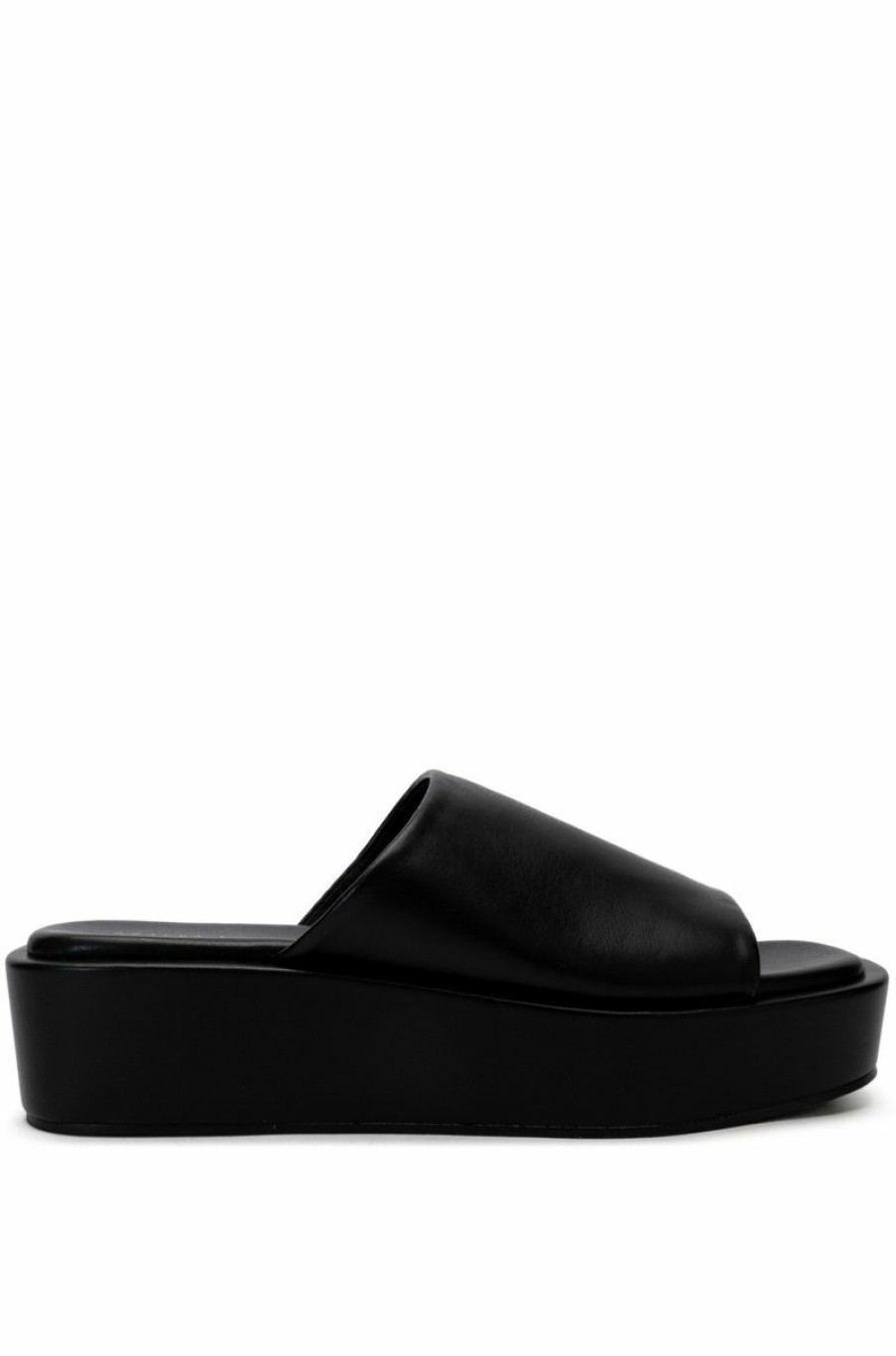 Shoes * | Azalea Wang Dionora Flatform Sandal In Black