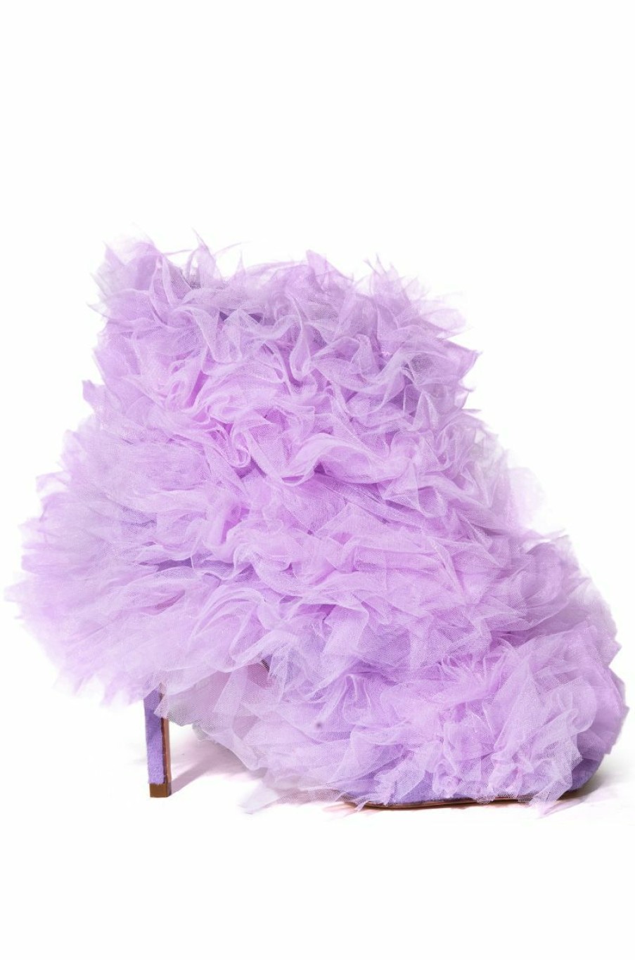 Shoes * | Azalea Wang Tutu Tulle Stiletto Bootie In Purple