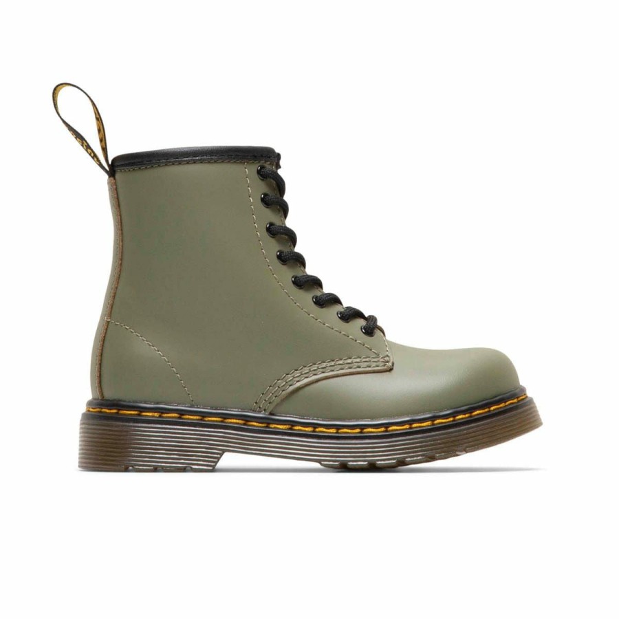 Footwear * | Dr. Martens Toddler 1460 Lace Up Boots Khaki Green Romario