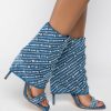 Shoes * | Azalea Wang Say It Like You Mean It Stiletto Sandal In Denim