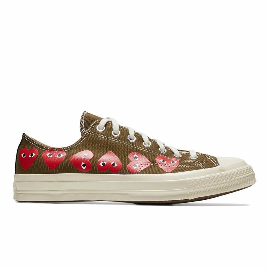 Footwear * | Converse X Cdg Play Chuck Taylor Low Khaki