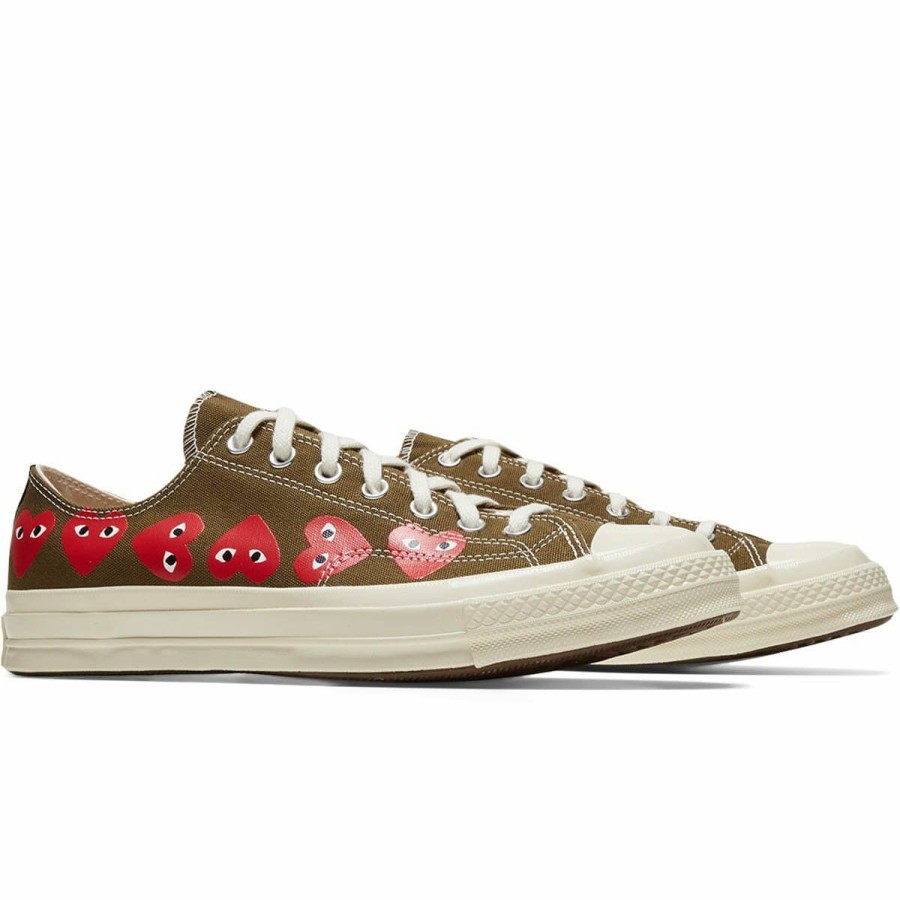 Footwear * | Converse X Cdg Play Chuck Taylor Low Khaki