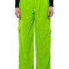 Bottoms * | Avril Textured Wide Leg Pant Lime